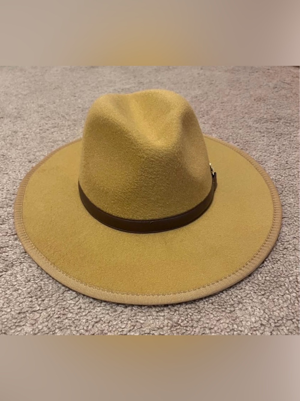 Janie & Jack Wide-Brim Fedora Hat with Brown Band